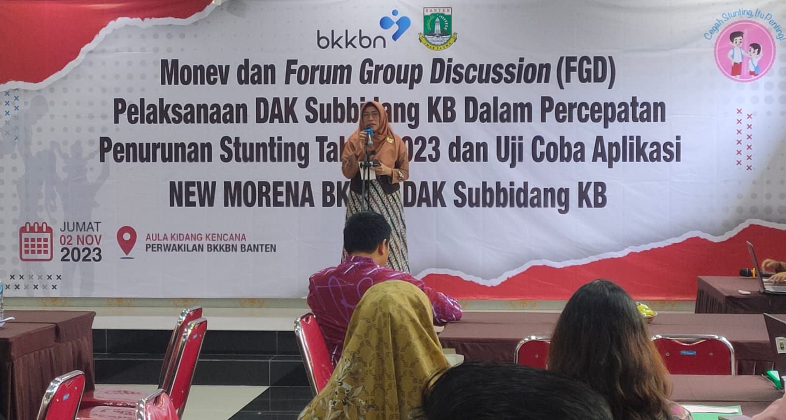 Kepala Biro Keuangan dan Pengelolaan BMN BKKBN RI, Soetriningsih menyampaikan manfaat aplikasi New MORENA pelaporan DAK Subbidang KB.
