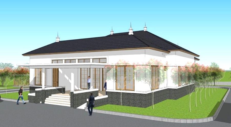 Desain Rencana Rumah Dinas walikota Tasik yang pembangunannya masih terhenti