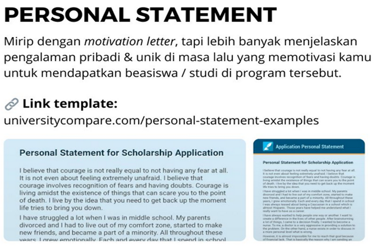 personal statement