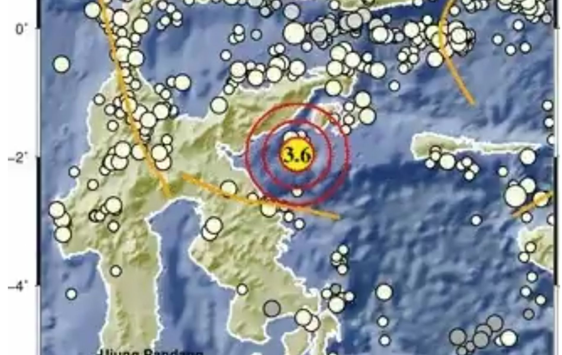 Lokasi gempa bumi hari ini di Banggai Kepulauan, Sulawesi Tengah