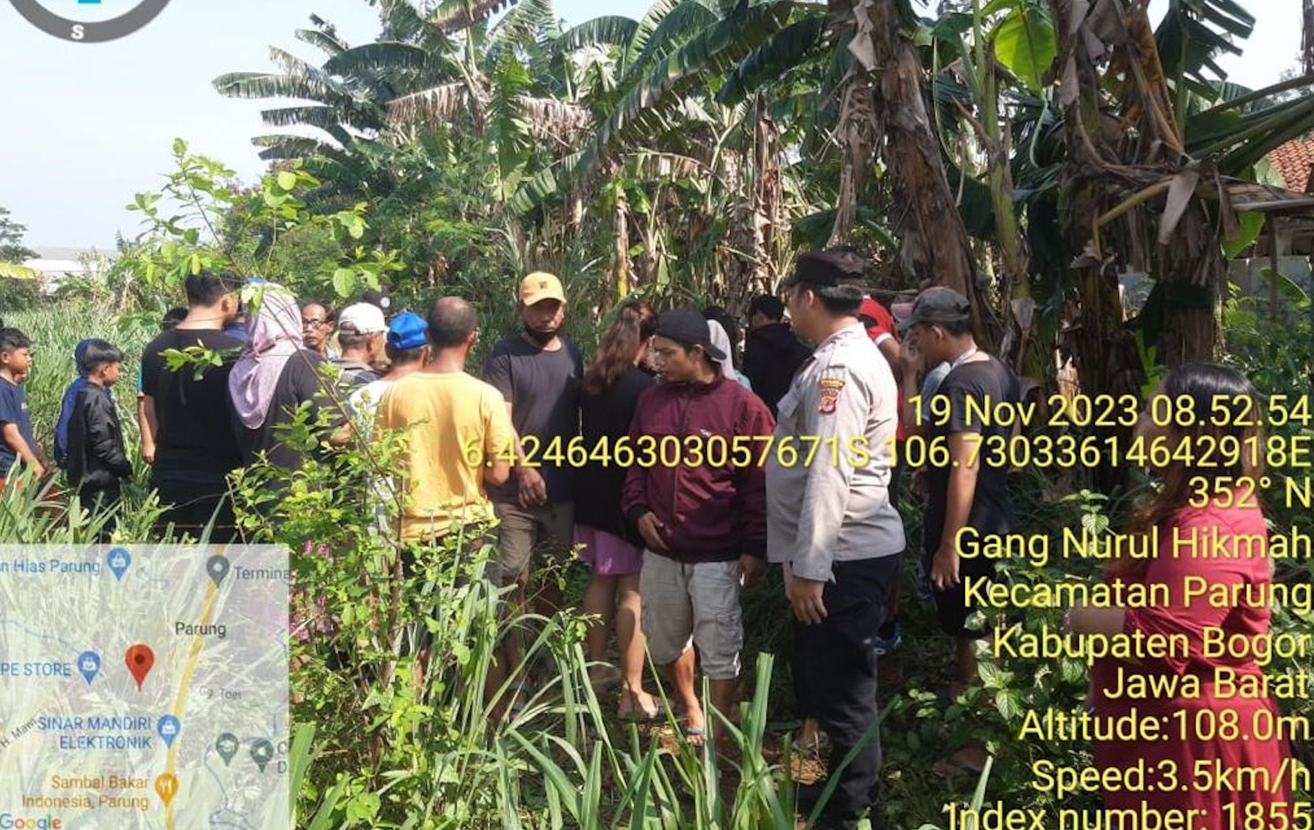 Pria bernama Wawas Sarwono (65) ditemukan tewas dalam lahan kosong di wilayah Parung, Kabupaten Bogor, Jawa Barat.