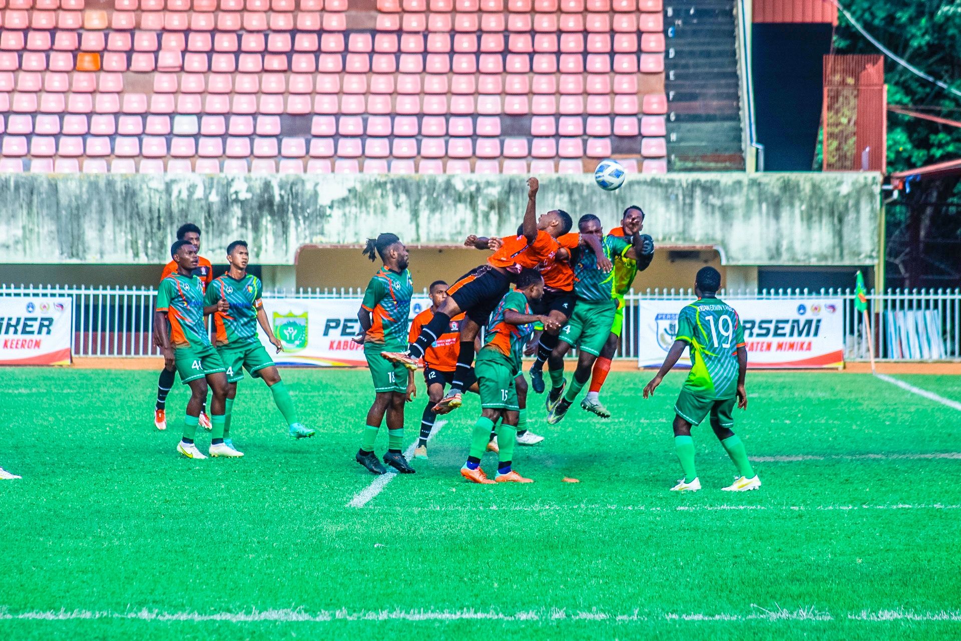 Pertandingan Liga 3 Zona Papua, Biak United vs Persiyali Yalimo di Stadion Mandala, Kota Jayapura, Papua, Senin 20 November 2023 (Portal Papua) Silas Ramandey