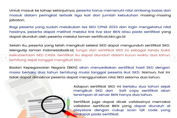 Pahmi inilah fungsi sertifikat SKD CPNS 2023 lengkap cara download sertfikat di sertificat.bkn.go.id.