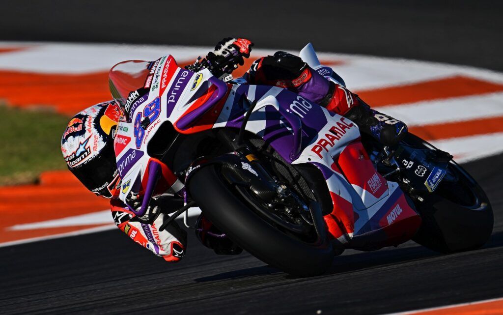Pembalap Pramac Ducati, Jorge Martin tempel ketat Bagnaia untuk perebutan gelar juara dunia MotoGP 2023.