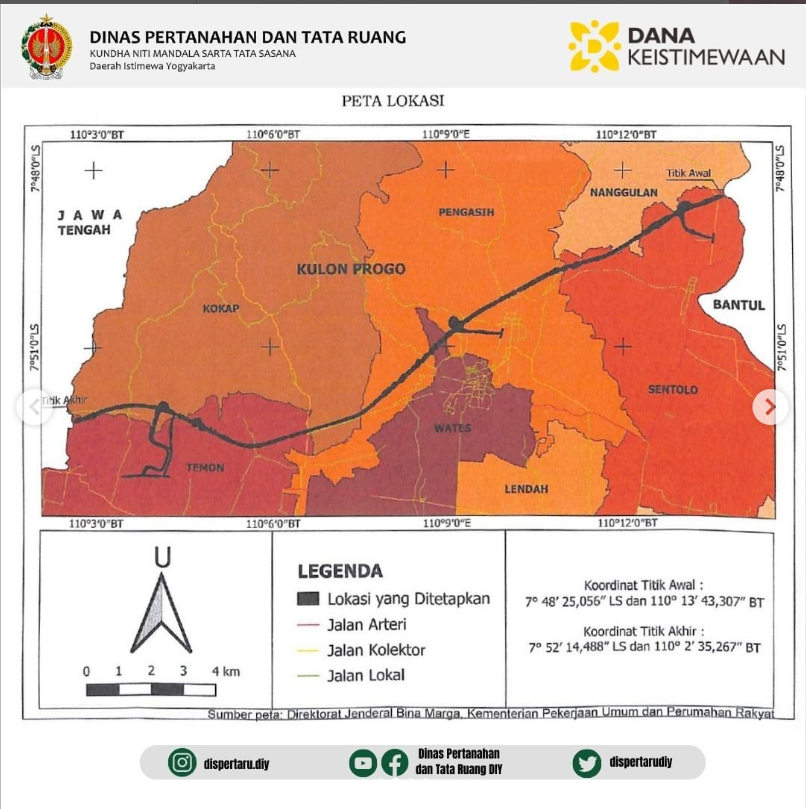 Peta Lokasi Tol Solo - Jogja - NYIA di Kulon Progo. 