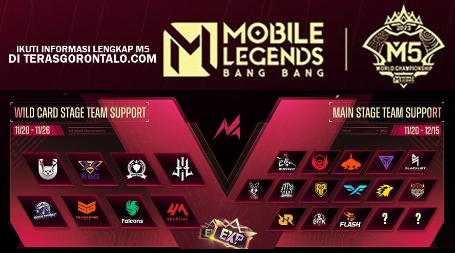 Pembagian Grup, Format dan Jadwal Lengkap Mobile Legends: Bang Bang (MLBB) M5 World Championship 2023