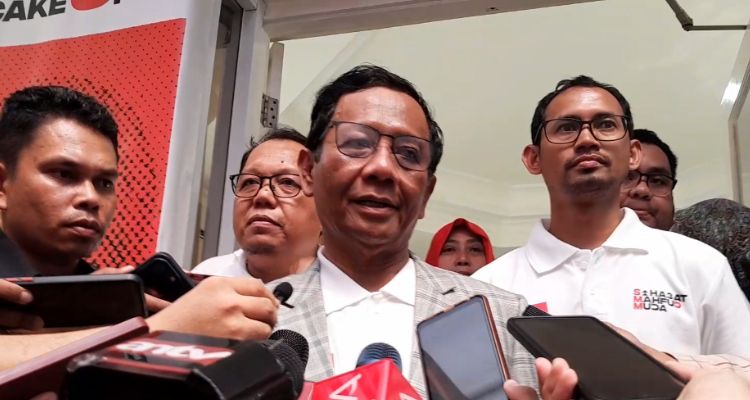 Mahfud MD di Posko Teuku Umar, Jalan Teuku Umar, Gondangdia, Menteng, Jakarta Pusat, Kamis, 30 November 2023. 