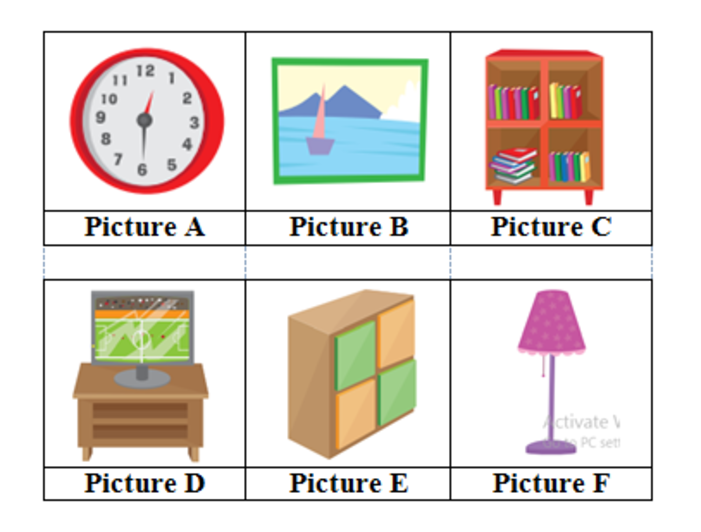 Ilustrasi gambar soal nomor 1-6 unit 5 soal pilihan ganda beserta kunci jawaban bahasa inggris kelas 4 SD kurikulum merdeka