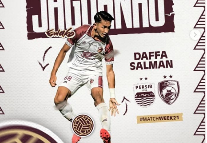 Daffa Salman, dinobatkan sebagai pemain Jagoanku di instagram PSM Makassar.*