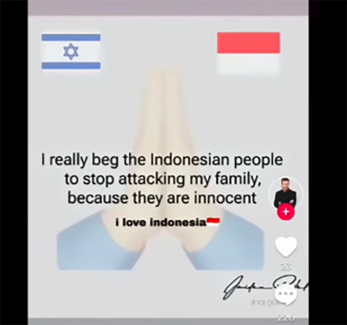 Akun story IG Shai Golden saat meminta maaf kepada para netizen Indonesia.