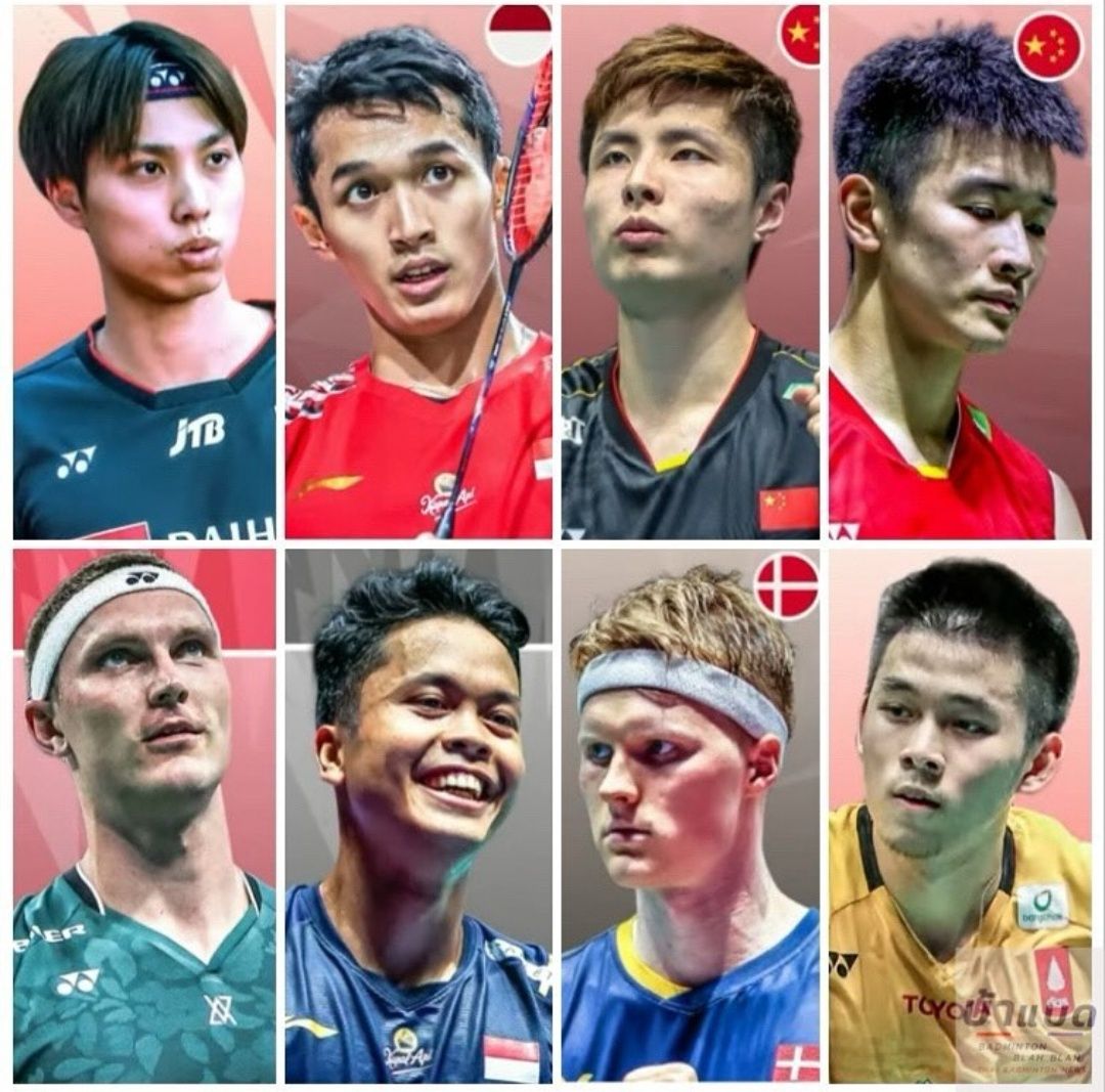 Delapan tunggal putra tampil di BWF World Tour Finals 2023 di Hangzhou, China, 13-17 Desember 2023. Dua di antaranya, wakil Indonesia, yakni Jonatan Christie dan Anthony Ginting.*