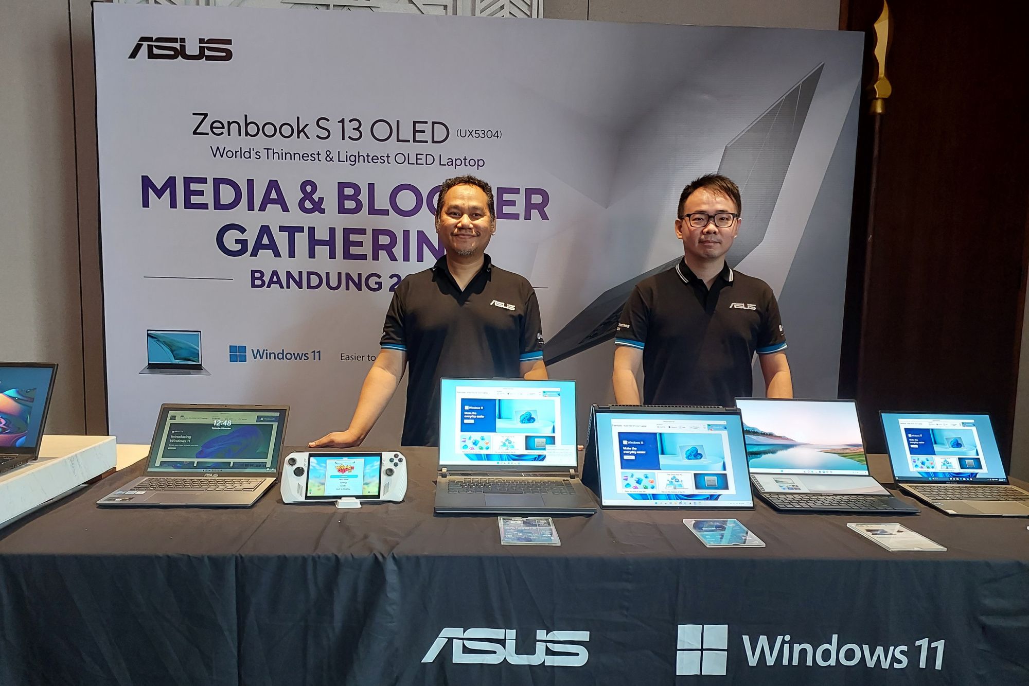 Asus memperkenalkan jajaran produk dengan teknologi terbaru di acara Asus Media Gathering di Bandung, Rabu 6 Desember 2023.