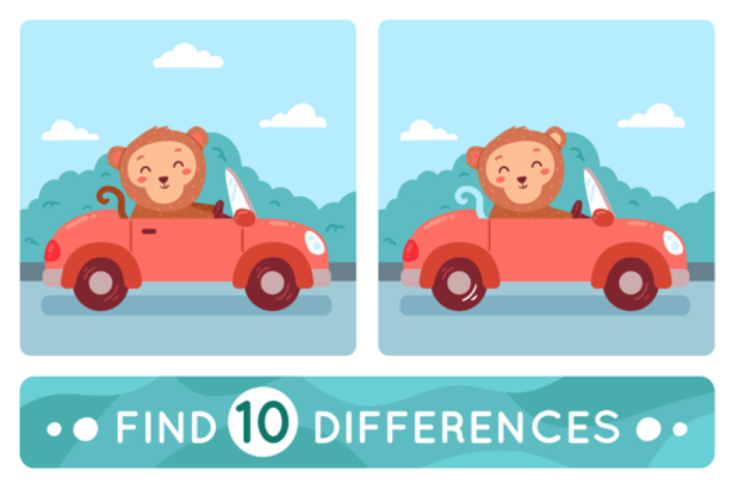 Cari 10 perbedaan yang ada dalam gambar berikut ini dalam waktu 30 detik untuk menguji ketelitian, apakah Anda bisa?