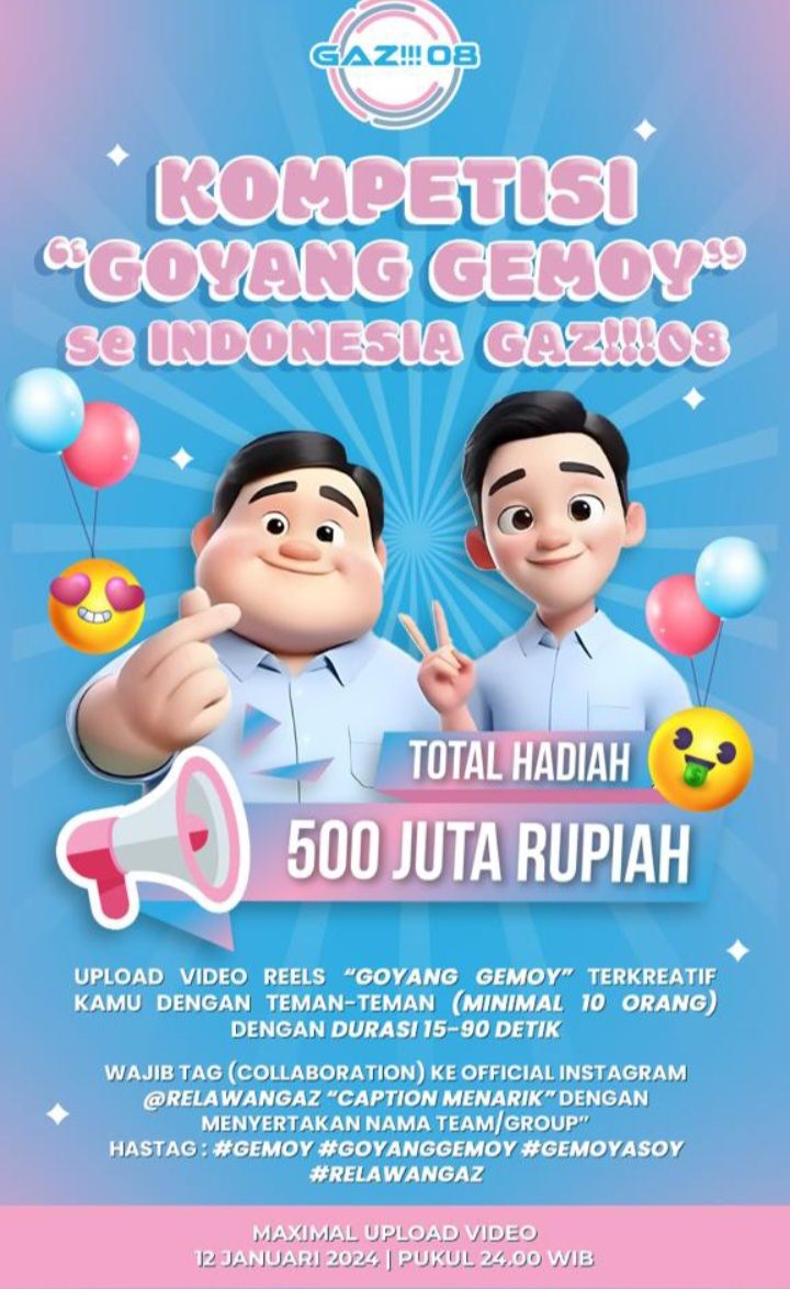 Kompetisi Goyang Gemoy se-Indonesia./ist