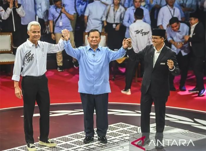 Debat Capres Prabowo Subianto, Anies Baswedan dan Ganjar Pranowo