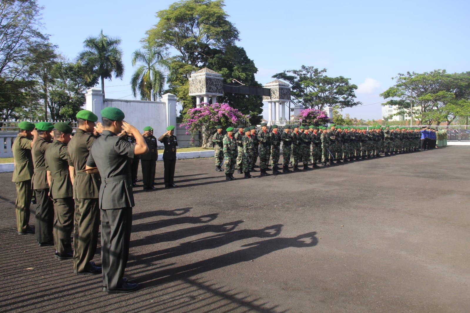 Upacara Hari Juang TNI AD di Taman Makam Pahlawan (TMP) Kusumah Bangsa, pada Kamis 14 Desember 2023