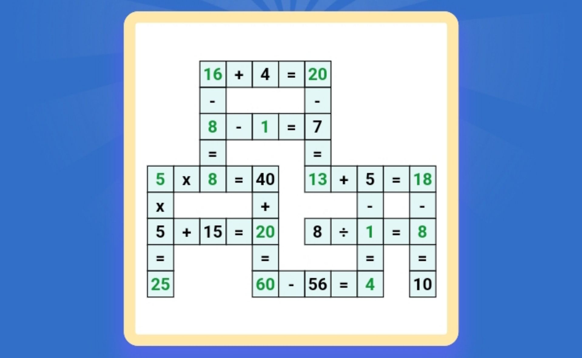 Kunci Jawaban Cross Math Puzzle Game Hari Ini, Jumat 15 Desember 2023 - Hai  Bandung