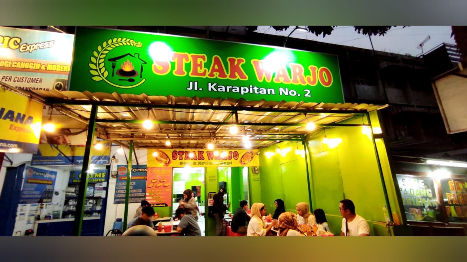 Lomasi Steak Warjo di Jalan Karapitan Kota Bandung