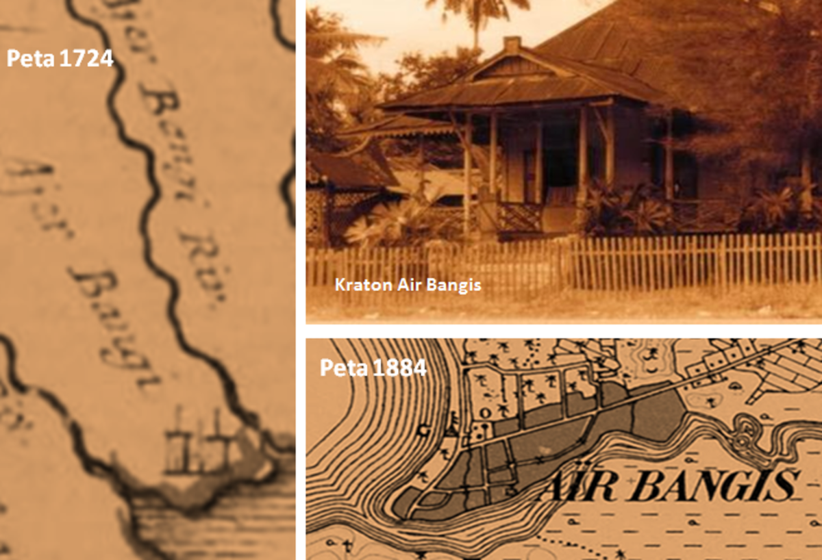 Peta 1724 dan 1884 Air Bangis (Doc Poestaha Depok)