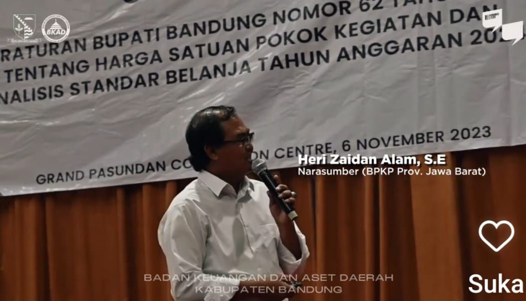 Tenaga ahli sosialisasi Perbup Kabupaten Bandung