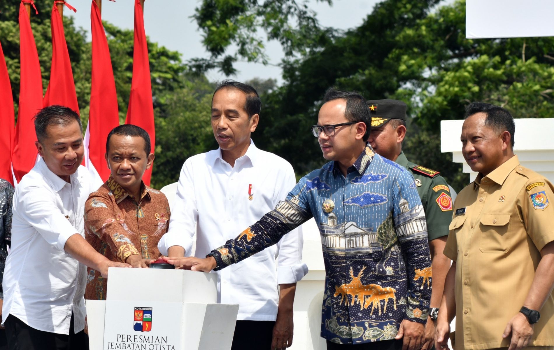 Presiden Jokowi dan Wali Kota Bogor Bima Arya Sugiarto