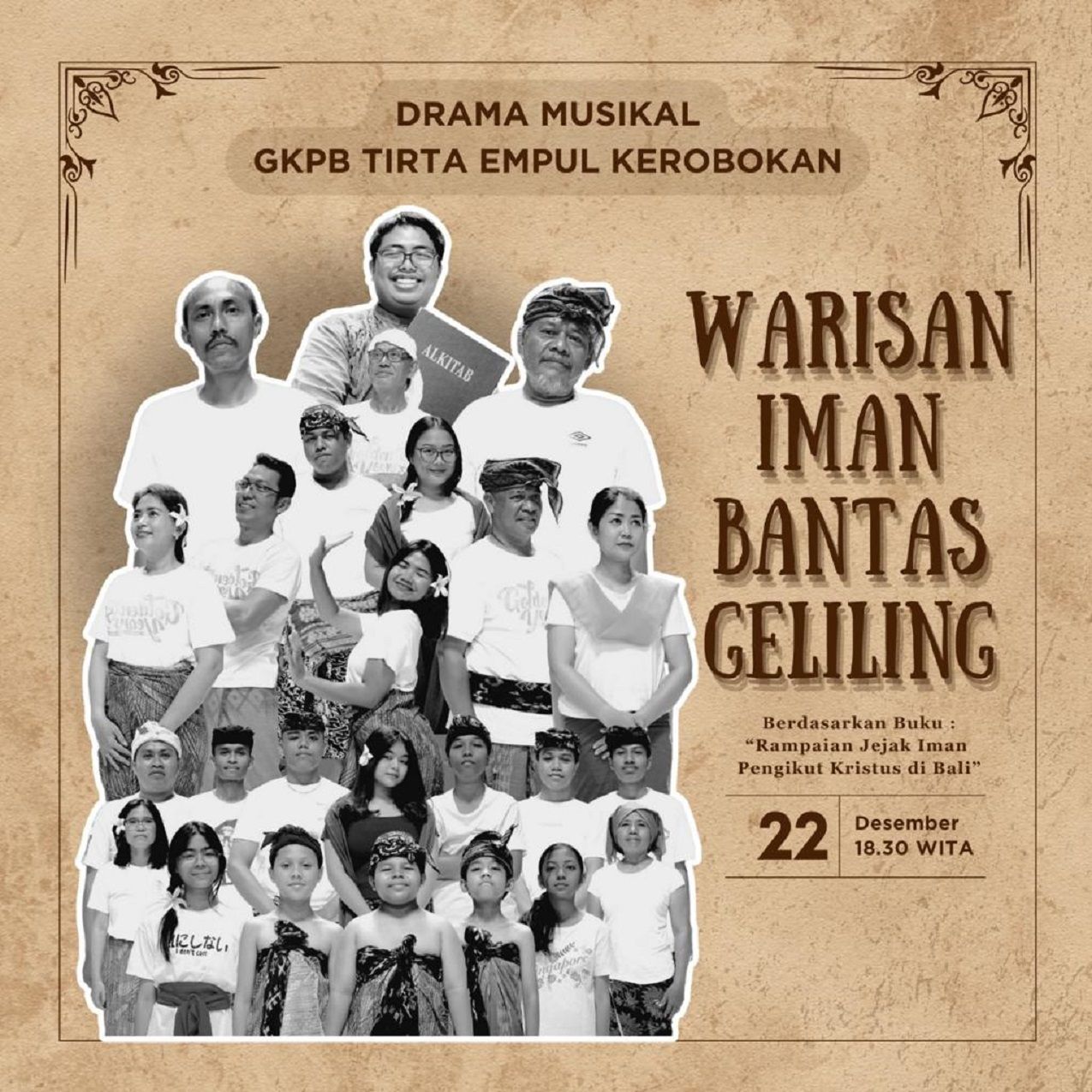 Drama Musikal yang digelar GKPB Tirta Empul Kerobokan dalam perayaan Natal 2023 di Bali.