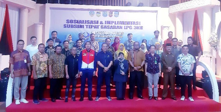 FGD implementasi subsidi tepat sasaran LPG 3 Kg yang dihadiri 5 perwakilan dari Kabupaten / Kota Priangan Timur di Aula Somahna Bagja Dibuana, Setda Kota Banjar, baru-baru ini.