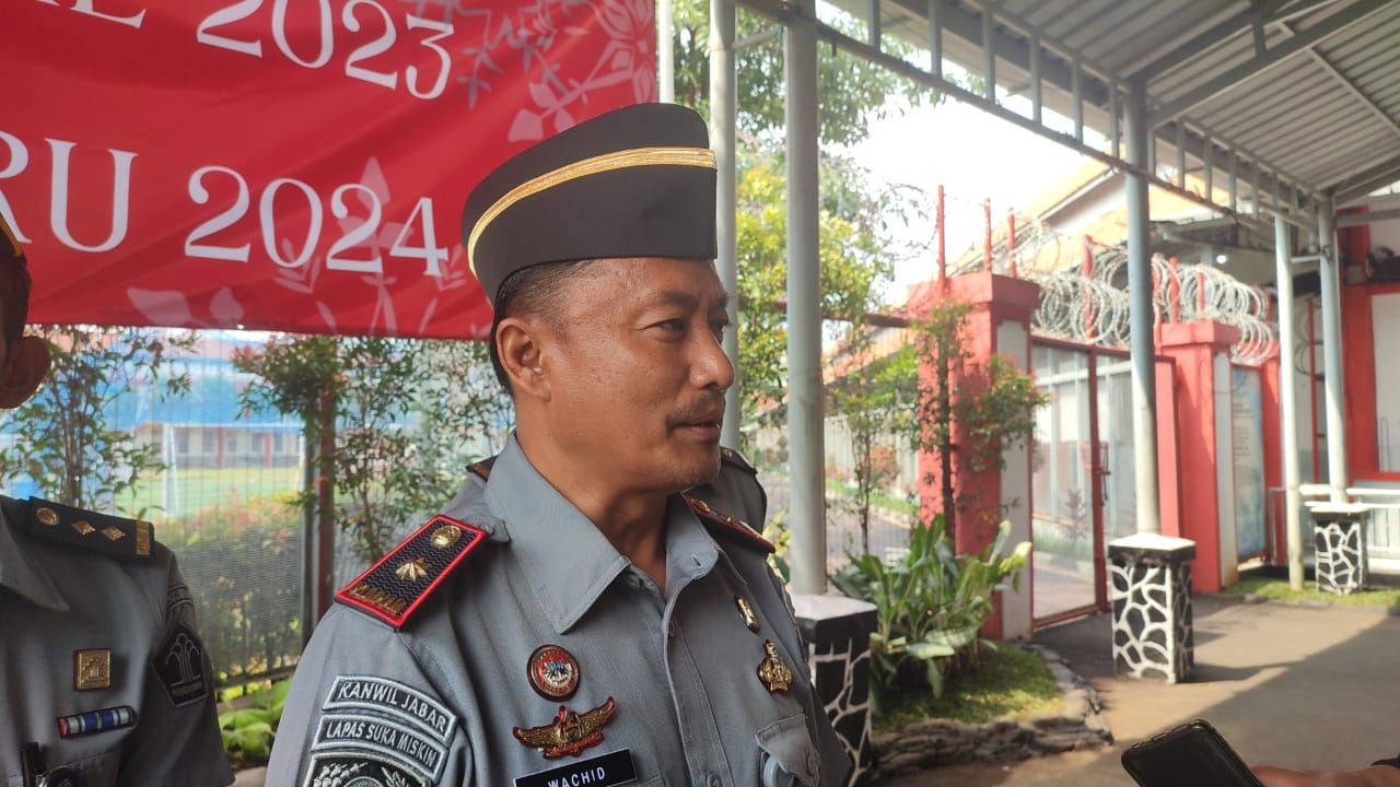 Kepala Lapas Sukamiskin, Wachid Wibowo, di Lapas Sukamiskin di Jalan A.H Nasution, Kota Bandung pada Senin 25 Desember 2023.
