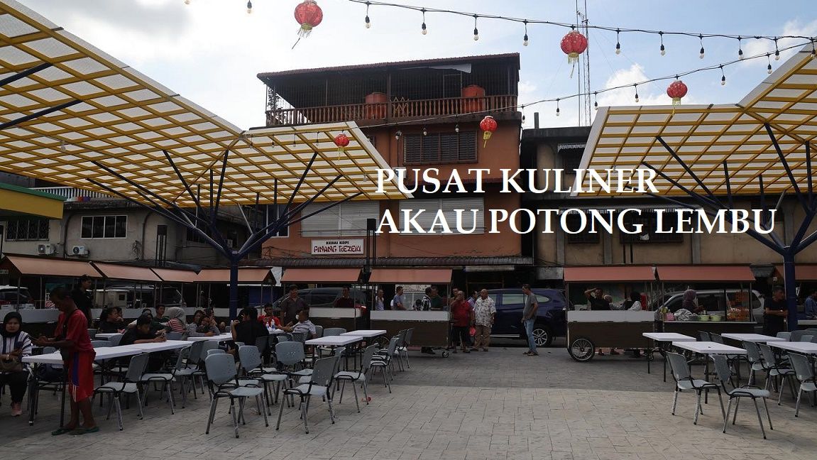 Pusat kuliner Akau Potong Lembu Tanjungpinang makin bersih dan cantik usai renovasi.