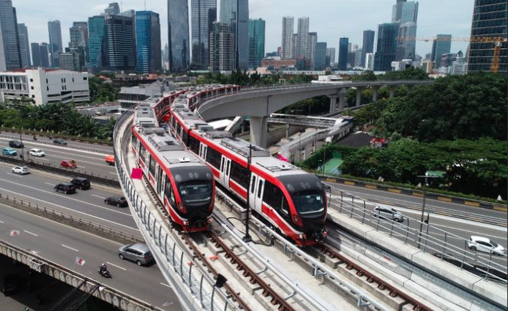 Ilustrasi LRT Jabodetabek. Penjabat Gubernur Jabar mengatakan bahwa groundbreaking proyek LRT Kota Bandung akan dilakukan tahun 2024.