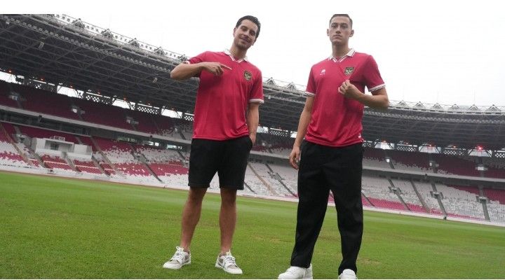 Tom Haye (kiri), Jay Idzes ( kanan) di Stadion Gelora Bung Karno/PR JABAR