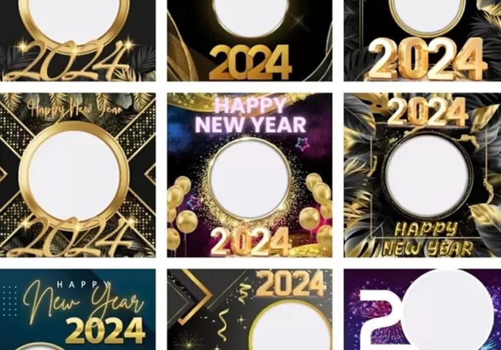 15 link Twibbon Tahun Baru 2024 gratis, desaian terupdate dan sangat aplikat teruntuk unggahan berbagai lini media sosial