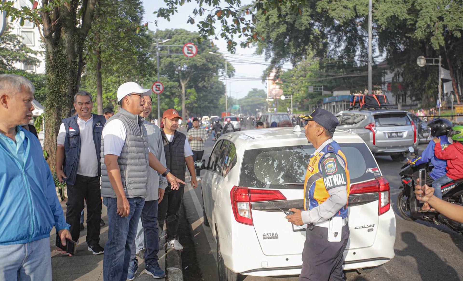 Penataan parkir di kawasan Monju dan Gasibu, Kota Bandung, Minggu 31 Desember 2023