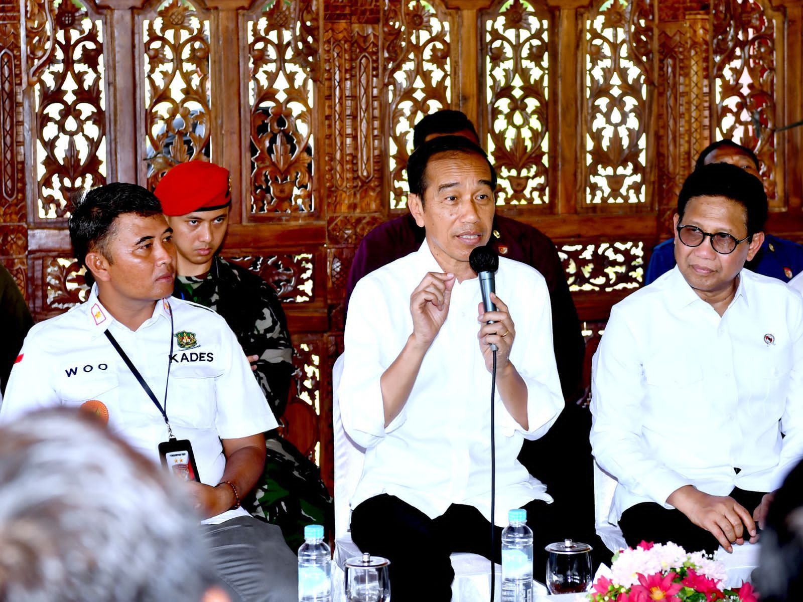 Presiden Jokowi saat berada di Desa Wisata Pagak, Banjarnegara