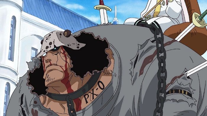 Foto Salah satu karakter dalam serial One Piece, Kuma. 