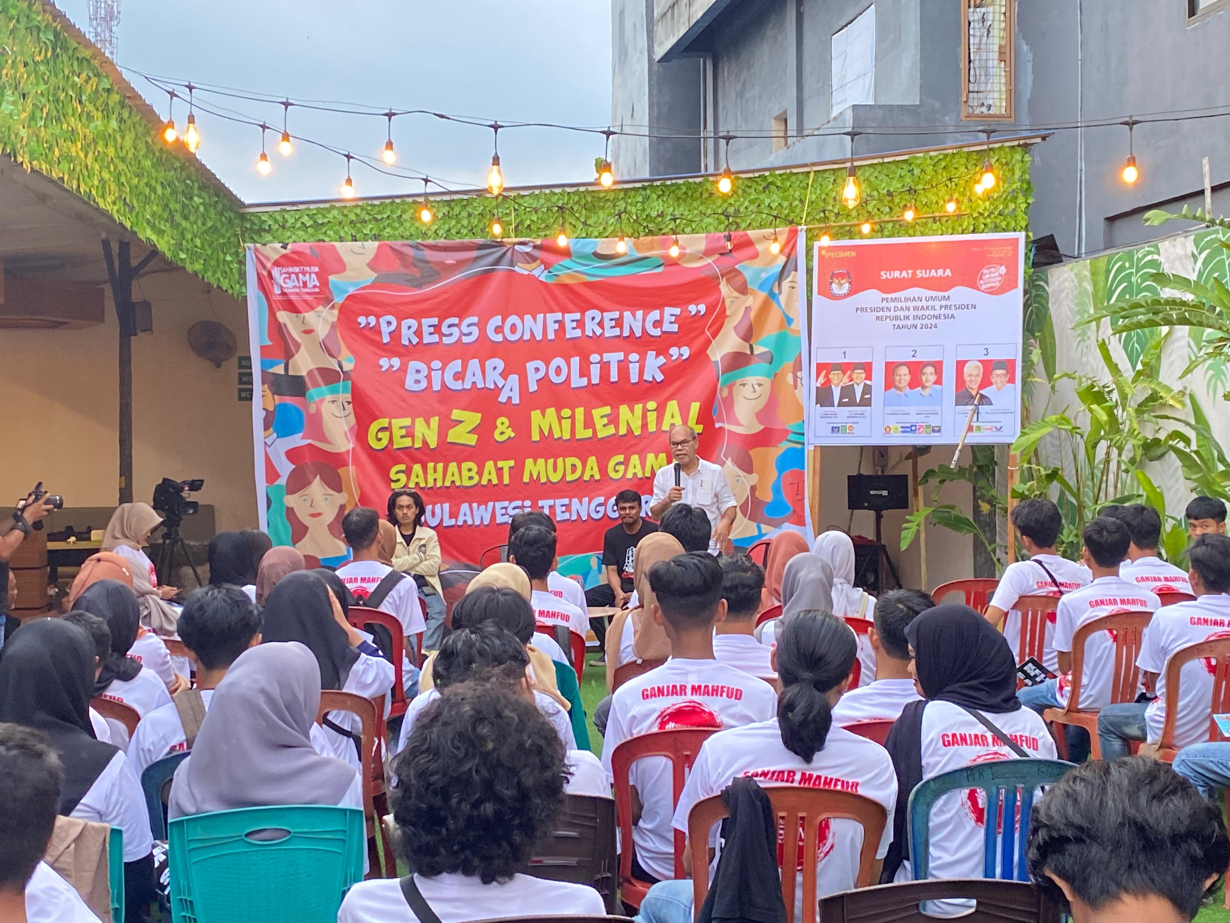 Sahabat Muda GAMA Sulawesi Tenggara menggaungkan milenial dan Gen Z melek politik melalui kegiatan Bincang Politik. 