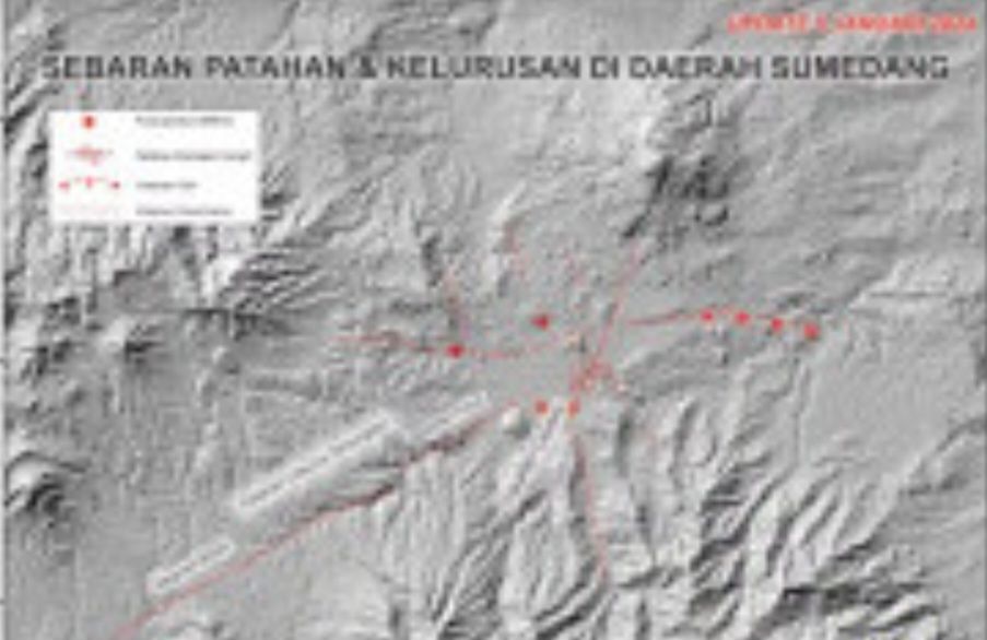 Sesar baru yang menjadi penyebab gempa Sumedang terpetakan oleh Tim Badan Geologi Kementerian ESDM.
