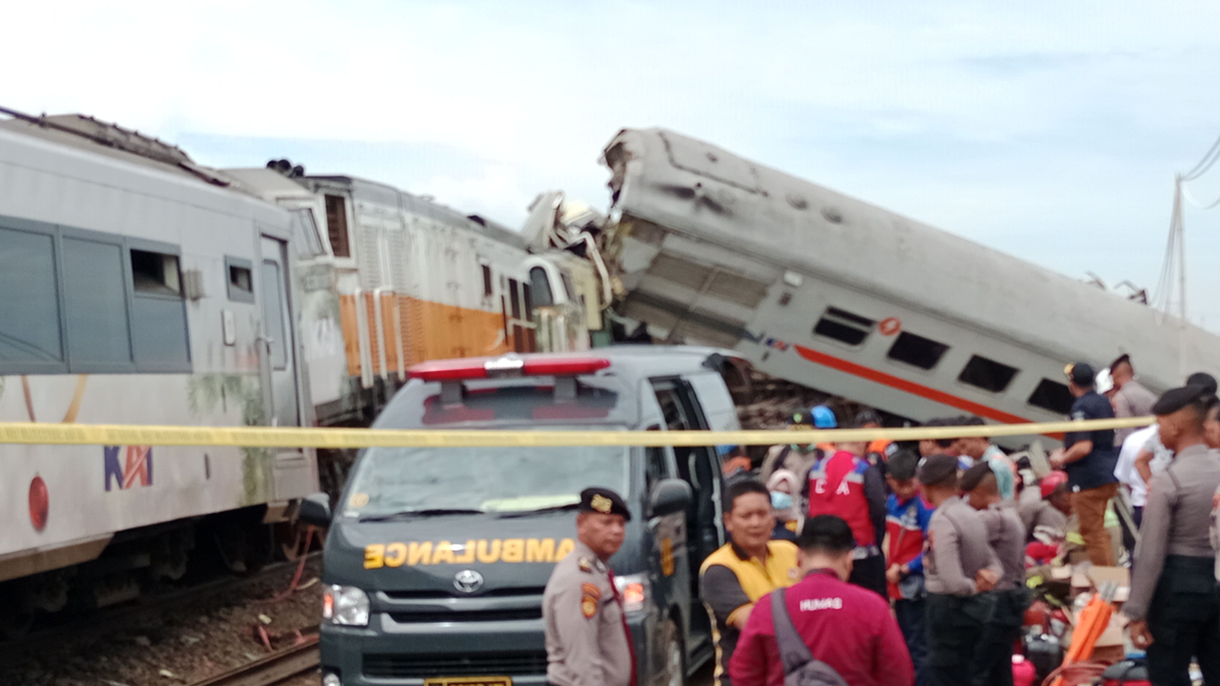 Kecelakaan kereta api, di daerah Cicalengka - Haurpugur