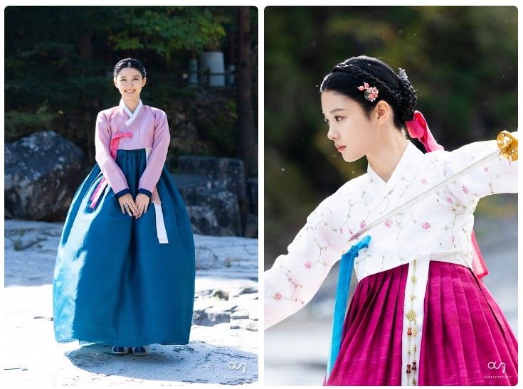 Cantiknya Kim Yoo Jung saat memerankan Do Do Hee pada masa lalu menggunakan Hanbok