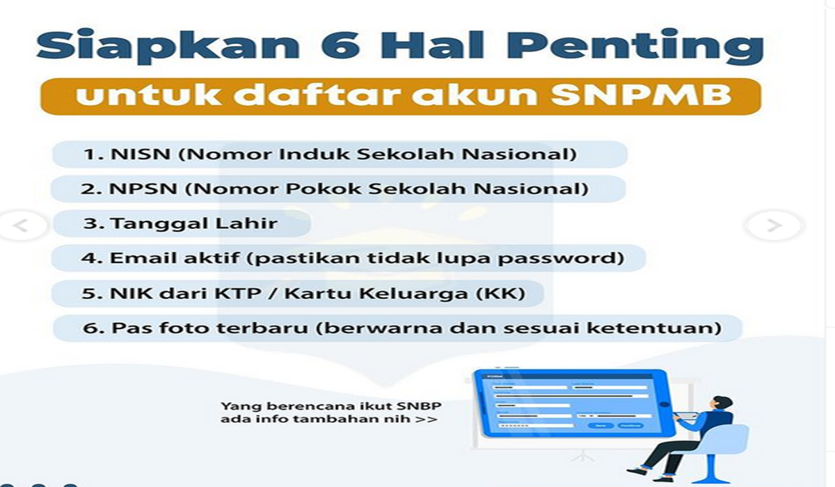 SIAPKAN 6 Hal Penting Daftar Akun SNBP 2024 Yang Perlu Diperhatikan ...