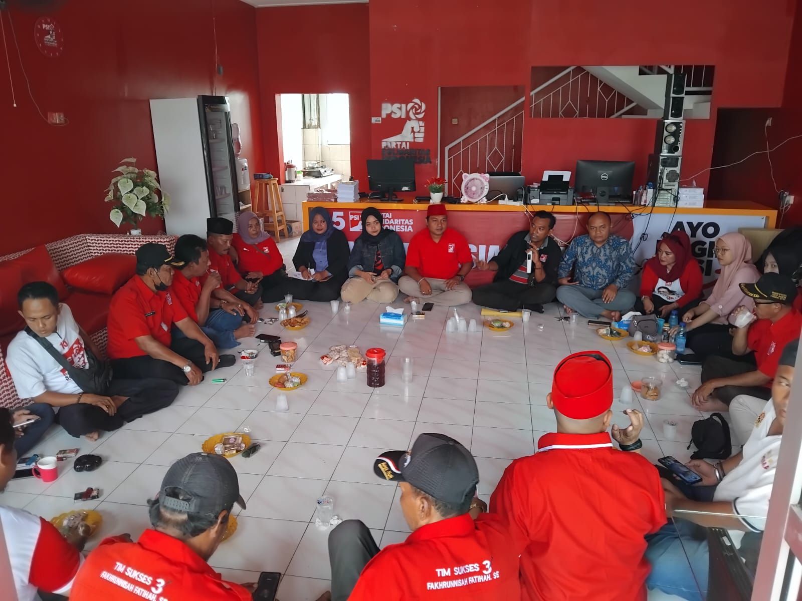 Konsolidasi pemenangan DPD PSI Kabupaten Cirebon.