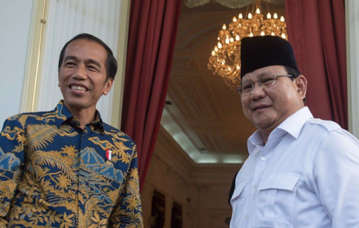 Presiden Jokowi dan Prabowo Subianto.