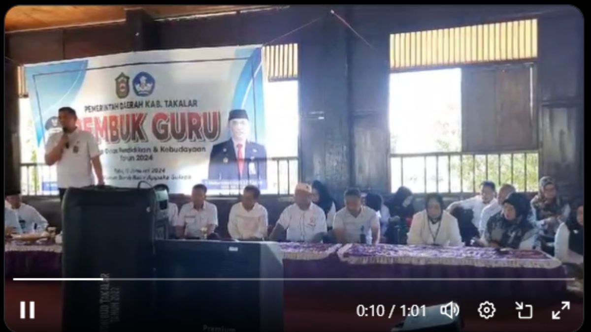 Video viral Sekda Takalar sebut Jokowi bakal angkat guru jadi PNS jika Gibran menang.