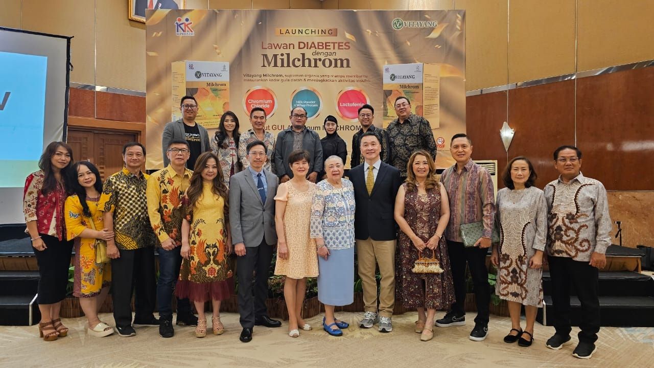 Peluncuran produk Milchrom dari KK Indonesia yang efektif lawan diabetes dan meningkatkan fungsi insulin./ dok.KK Indonesia