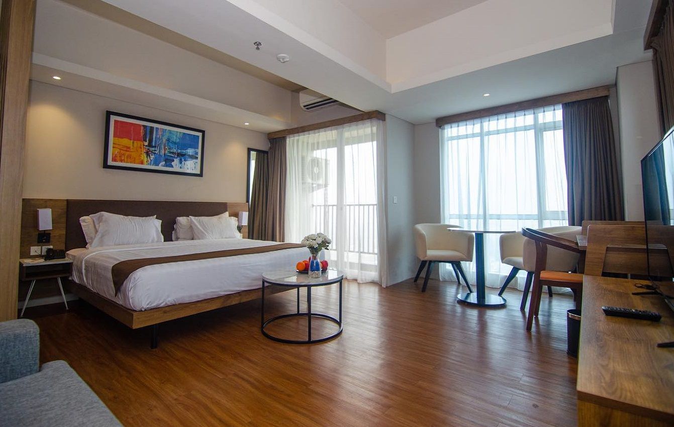 Salah satu tipe kamar di Hotel Sahid Serpong Kota Tangerang Selatan Banten.