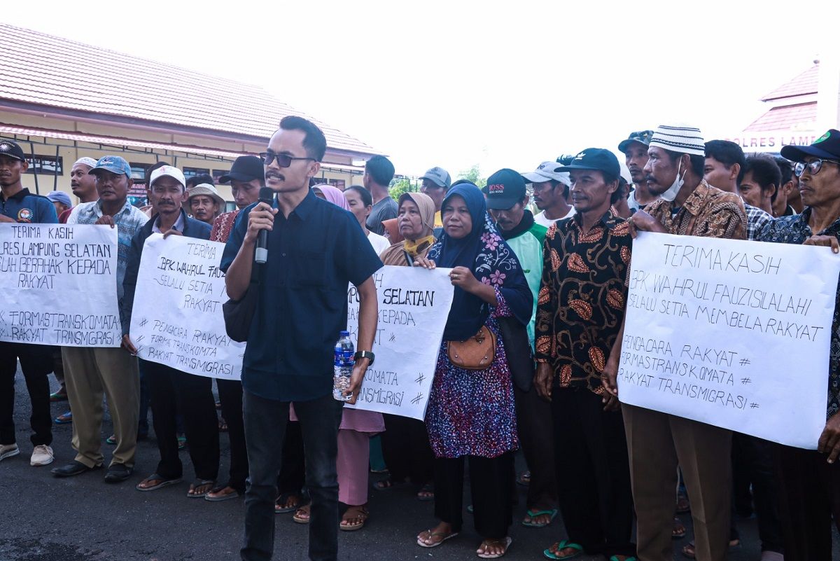 Warga menyampaikan apresiasi kepada Polres Lampung Selatan.