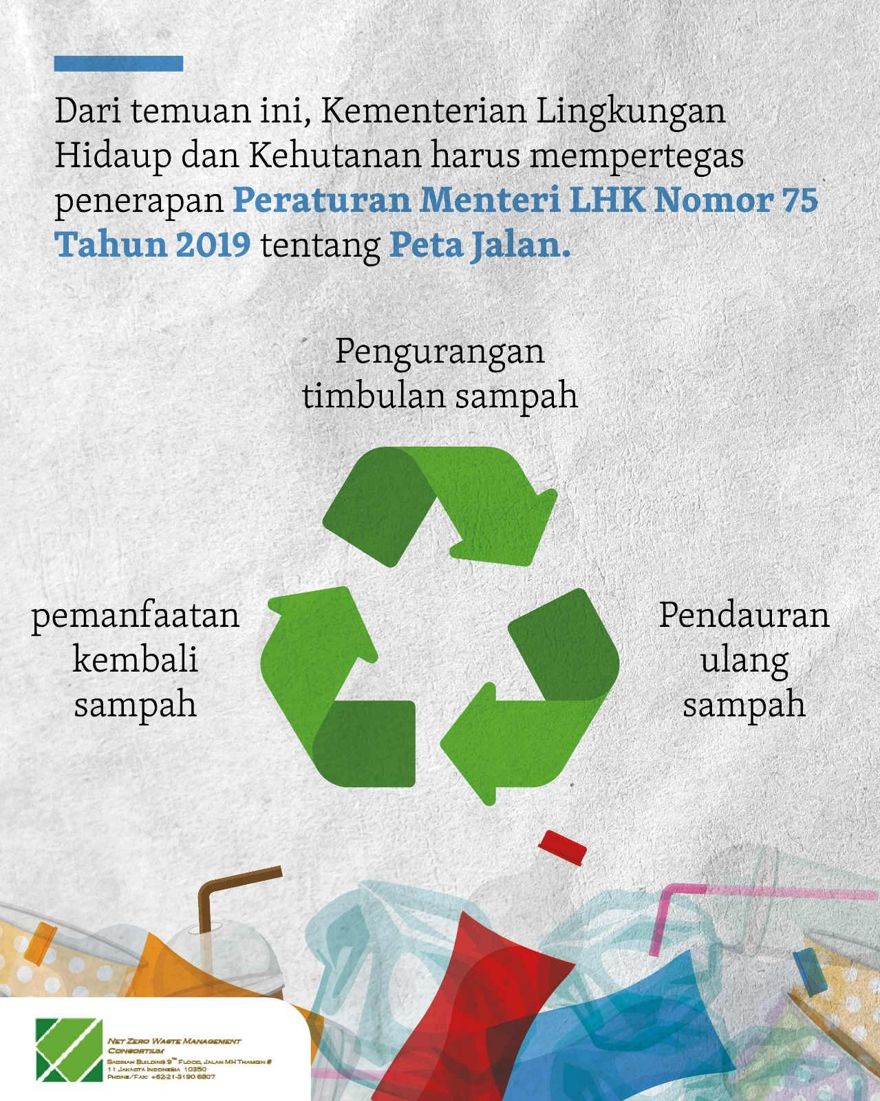 Proses pengurangan penumpukan sampah