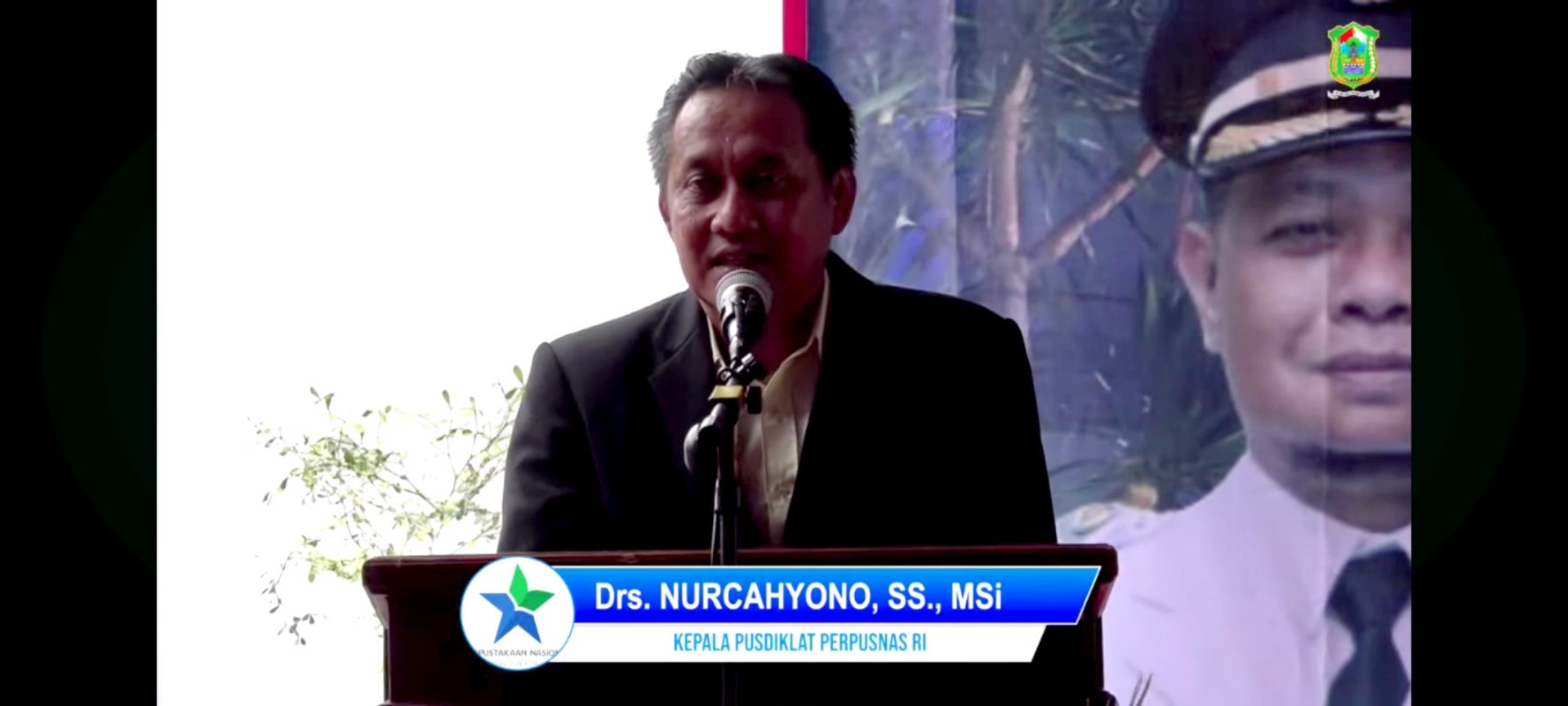 Pidato Drs. Nurcahyono, SS, M.Si dari pusdiklat Perpusnas RI pada peresmian gedung Perpustakaan Banjarnegara