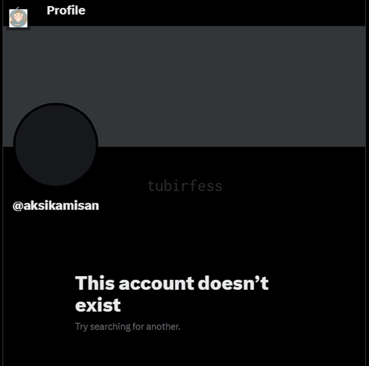 akun Twitter @aksikamisan hilang.