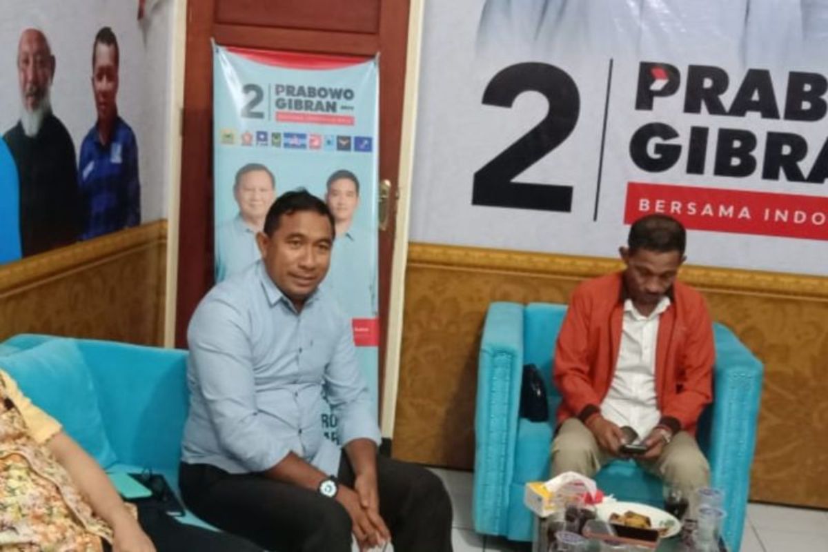 Sekretaris TKD Prabowo-Gibran Maluku Utara, Saiful Ahmad, Kamis (18/1/2024)